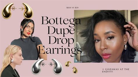 amazon bottega dupe earrings|bottega veneta drop earrings dupe.